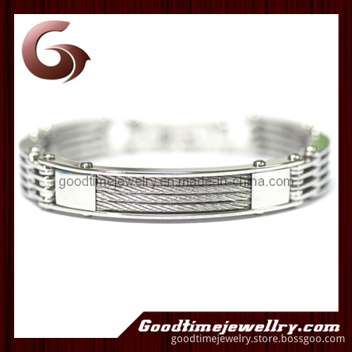 Stainless Steel Cable Magnetic Bracelet